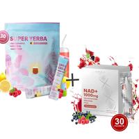 NR1000 - NAD+ Berry Flavor Drink Mix 30 Pack for Skin Aging Support,and  Super Yerba | Yerba Mate  RASPBERRY LEMONADE Flavor ...