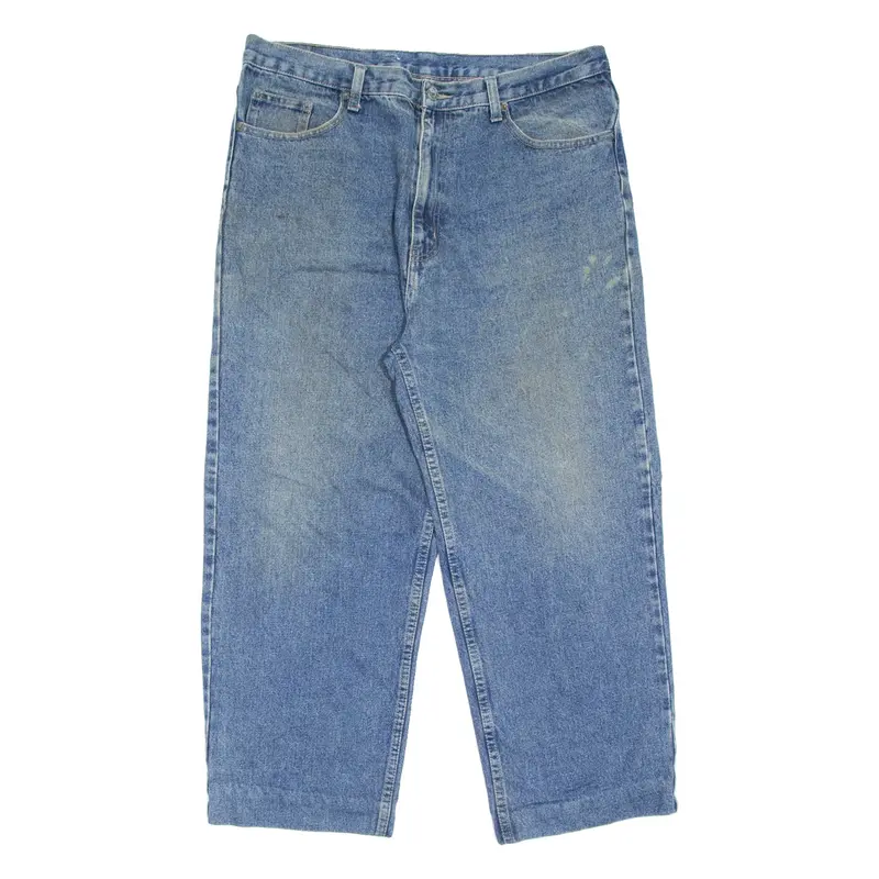 LEVI'S 501 Jeans Mens Blue Regular Straight Stone Wash W38 L25