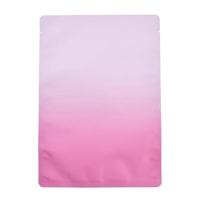 Two Tone Rectangle Plastic Zip Lock Gift Bags