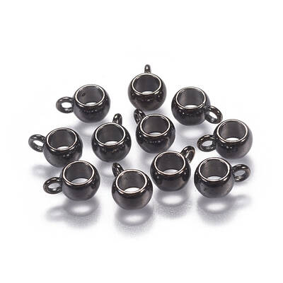 Tibetan Style Alloy Tube Bails