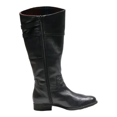 CLARKS High Boots Black Leather Womens UK 5.5