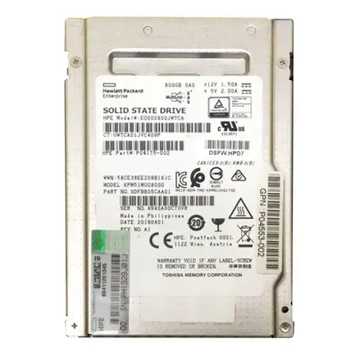 P04175-002 HP 800GB SAS 12Gb/s Write Intensive 2.5-inch Solid State Drive