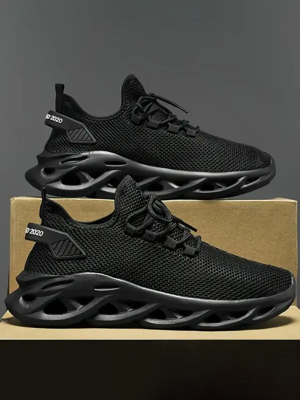 Birthday Gift, Men's Casual Lace Up Low Top Sneakers, 1 Pair Lightweight Breathable Comfortable Sports Running Shoes for Dail...