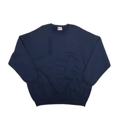 CHEETAH Sweatshirt Blue Crew Neck Mens 2XL