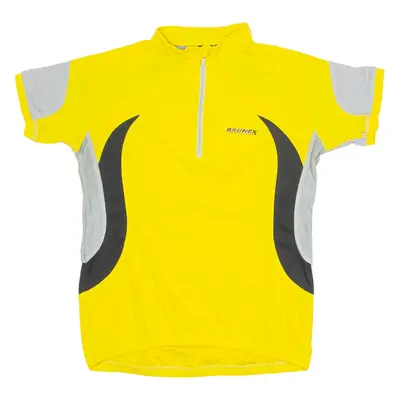 BRUNEX Cycling Womens Jersey Yellow 1/4 Zip M