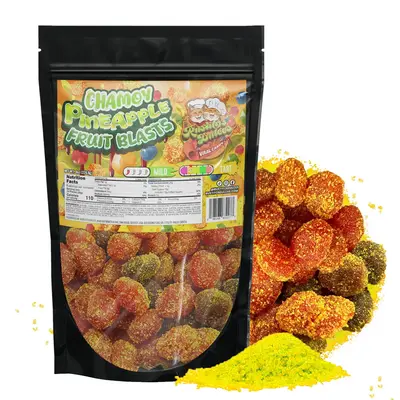 Chamoy Pineapple Fruit Blasts Irresistibly Chewy Tropical Snack Candy Bursting with Flavor Sweet Sugar