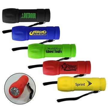 100 Promotional Halcyon LED Flashlight - 30 Lumens & Batteries ...