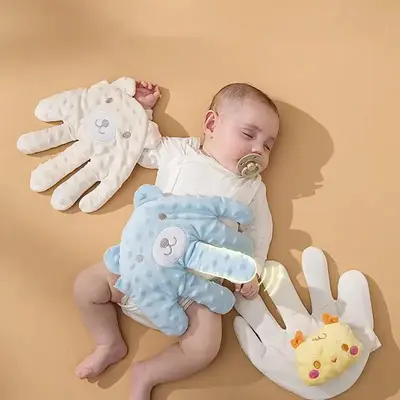 Baby Sleeping Palm Simulation Mother Palm Baby Sleep Automatic Beater for Infants Baby 1 2 3 Years Soft Soothing Hand Pillow ...