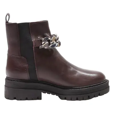 MARC FISHER Ankle Boots Brown Leather Womens UK 5.5