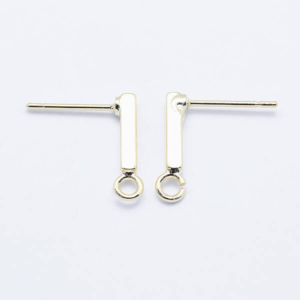 Long-Lasting Plated Brass Stud Earring Findings