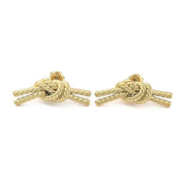 Ion Plating(IP) 304 Stainless Steel Stud Earrings for Women