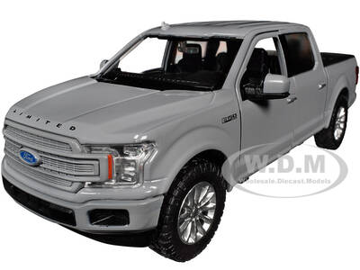 2019 Ford F-150 Limited Crew Cab Pickup Truck Gray Timeless Legends Series 1/24-1/27 Diecast Model Car by Motormax