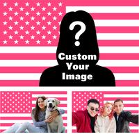 Custom American Flag Design Your Own Image- Personalized Patriotic Flags, Funny Tapestry
