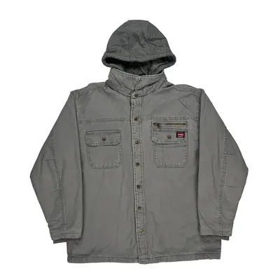 Wrangler Jacket - Large Grey Cotton Blend