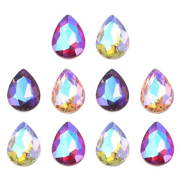 Pointed Back Glass Rhinestone Cabochons