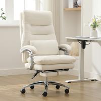 High Back Executive Chair - Comfortable Office and Gaming Chair with Footrest, Thick Padding, and Adjustable Armrests,Ideal f...