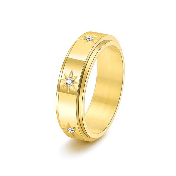 Rotatable Stainless Steel Finger Ring
