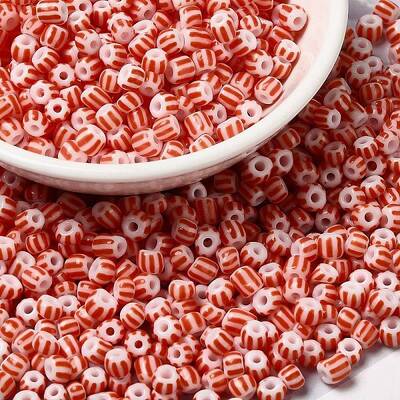 8/0 Opaque Colours Seep Glass Seed Beads
