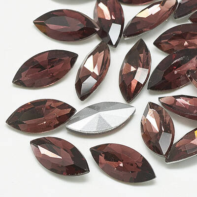 Pointed Back Glass Rhinestone Cabochons