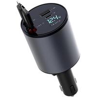 【Fathers Day for Gifts】SPGUARD!Retractable Car Charger.Support a variety of protocols 60W fast charging.With 2 retractabl...
