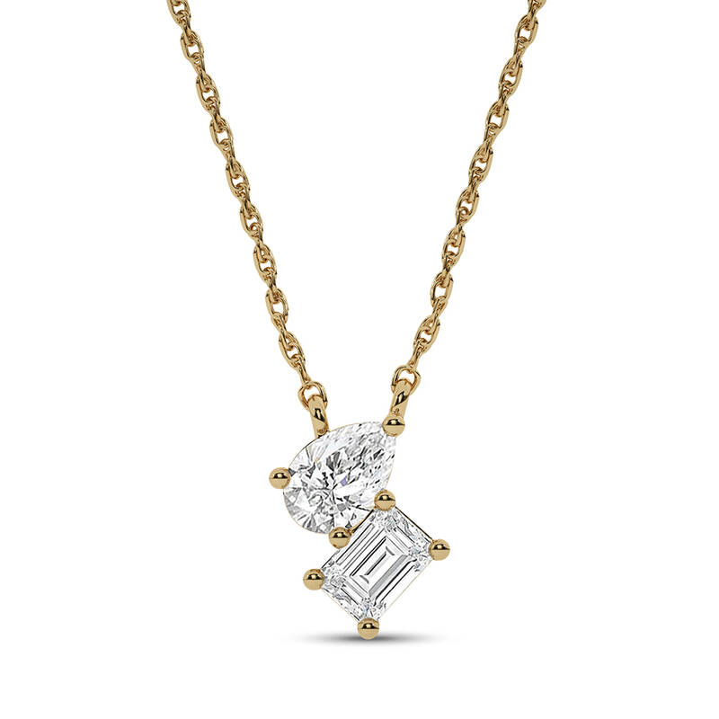 Entwined Destinies Lab Diamond Necklace | 14K Yellow Gold 1/2 ct. tw.