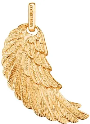 Engelsrufer ERW-G Angel Wing Gold Plated Silver Pendant - Length: 2.9cm