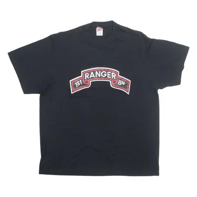 SOFFE SHIRTS 1st Ranger Mens T-Shirt Black XL