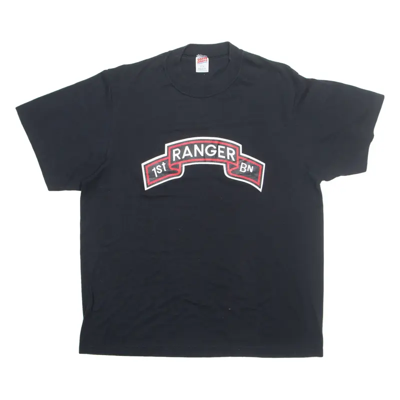 SOFFE SHIRTS 1st Ranger Mens T-Shirt Black XL