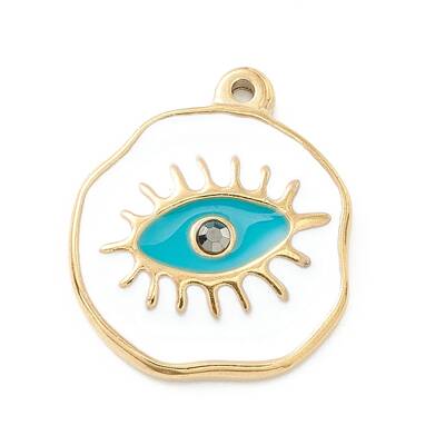 Ion Plating(IP) 304 Stainless Steel Enamel Pendants