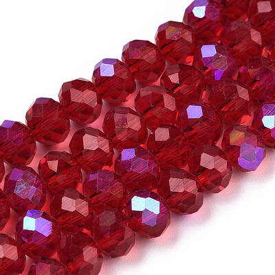 Electroplate Glass Beads Strands