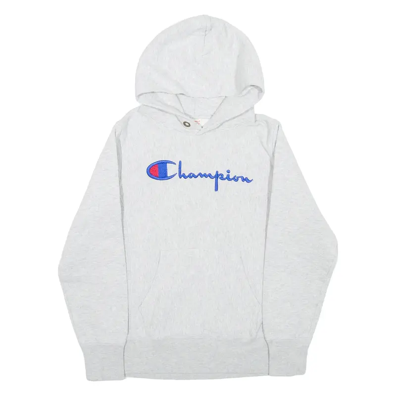 CHAMPION REVERSE WEAVE Mens Grey Hoodie S