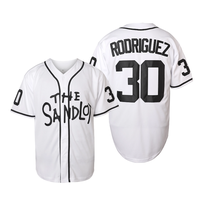 Benny The Jet Rodriguez The Sandlot Baseball Jersey, Michael Squints Palledorous Alan Yeah-Yeah McClennan Men's Jersey S-3XL