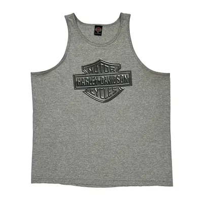Las Vegas Harley Davidson Graphic Vest - 2XL Grey Cotton