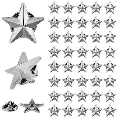24Pcs Alloy Star Lapel Pin Brooches