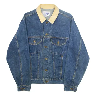 WEATHERED BLUES Womens Denim Jacket Blue M