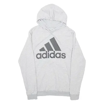 ADIDAS Mens Grey Hoodie S