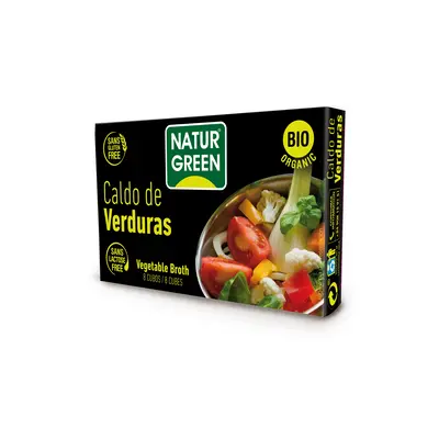 Naturgreen Vegetable Broth Cube Box 8 X 10.5 g