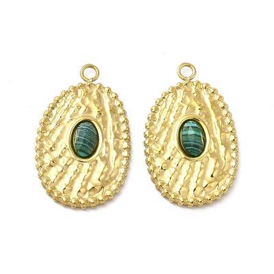 Natural Malachite Pendants