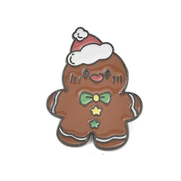 Christmas Theme Zinc Alloy Enamel Pin Brooch for Backpack Clothes