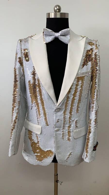 White and Gold Tuxedo