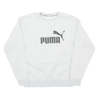 PUMA Mens Sweatshirt Grey Crew Neck S
