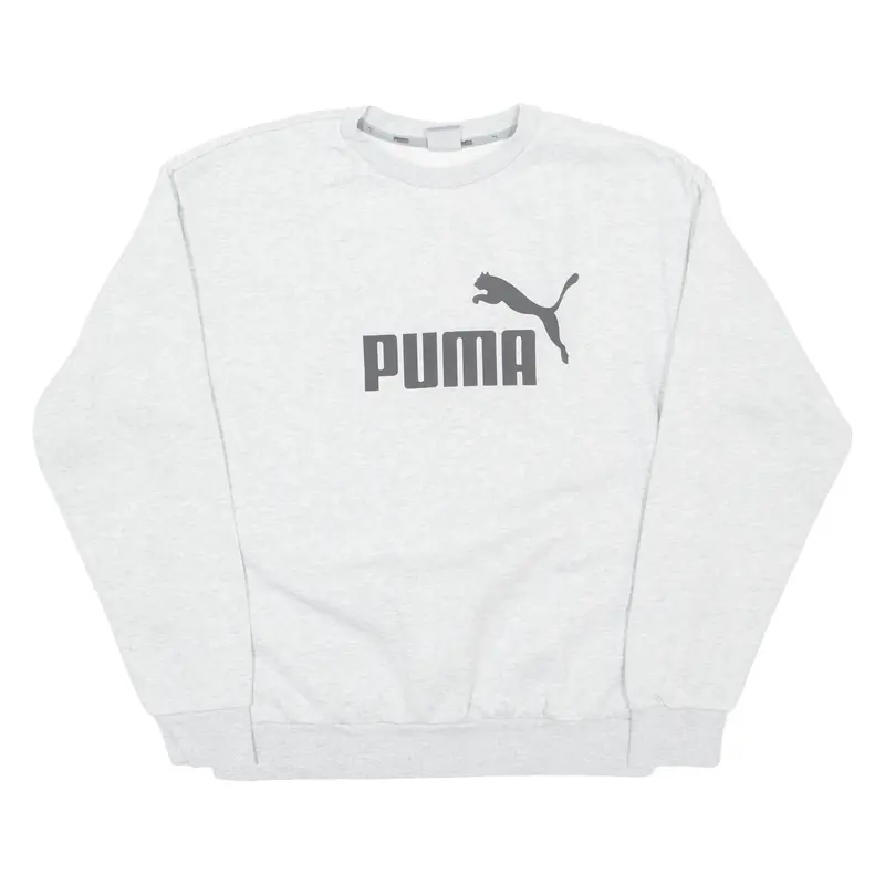PUMA Mens Sweatshirt Grey Crew Neck S
