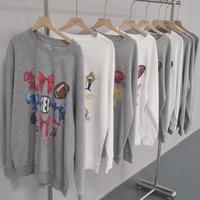 Women's Fashion Sports Slogan Graphic Sweatshirts, Cozy Crewneck Pullover, Casual & Cute  Tops for Daily Wear, Essential Wome...