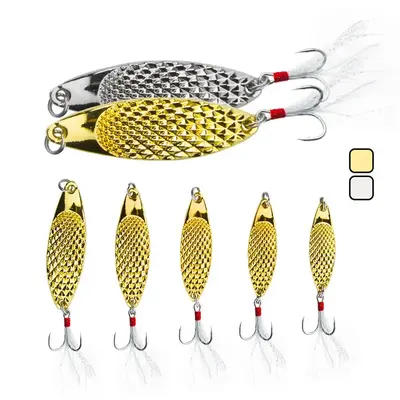 Fish Scale Pattern Fishing Lure, Artificial Bait with Hook, Outdoor Fishing Accessories, Flyfishing, Solocamping, Picnicaesth...