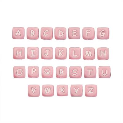 26Pcs 26 Style Silicone Alphabet Beads for Bracelet or Necklace Making