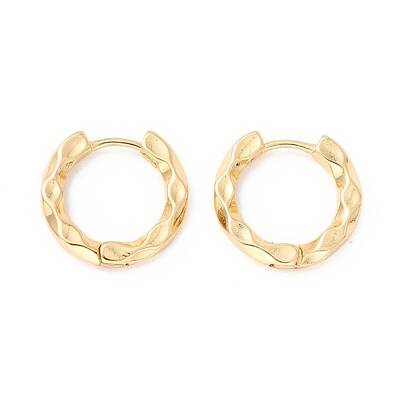 Hammered Small Huggie Hoop Earrings for Girl Women