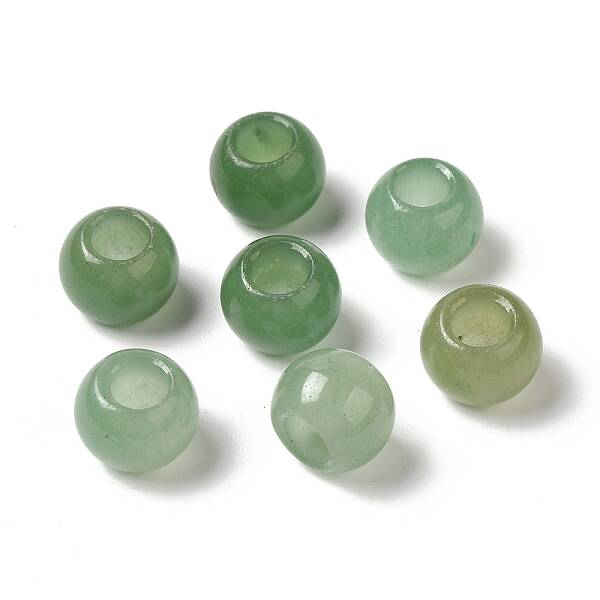 Natural Green Aventurine Gemstone European Beads