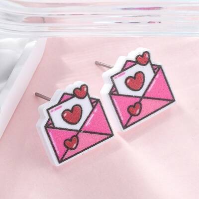 Wood Stud Earrings