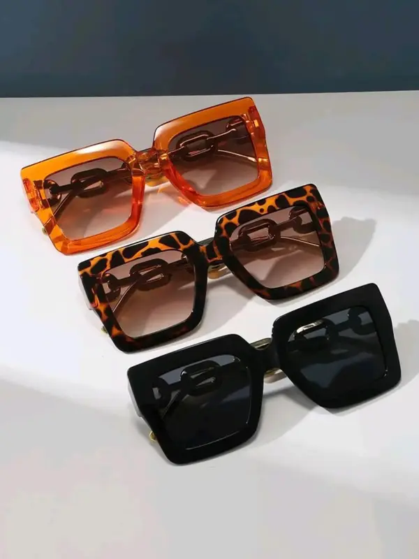 2024 Summer Square Frame Sunglasses for Women, New Fashion Travel Accessories, Lightweight and Durable for Outdoor Sun Protec...