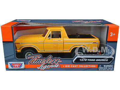 1978 Ford Bronco Custom (Open Top) Yellow with \